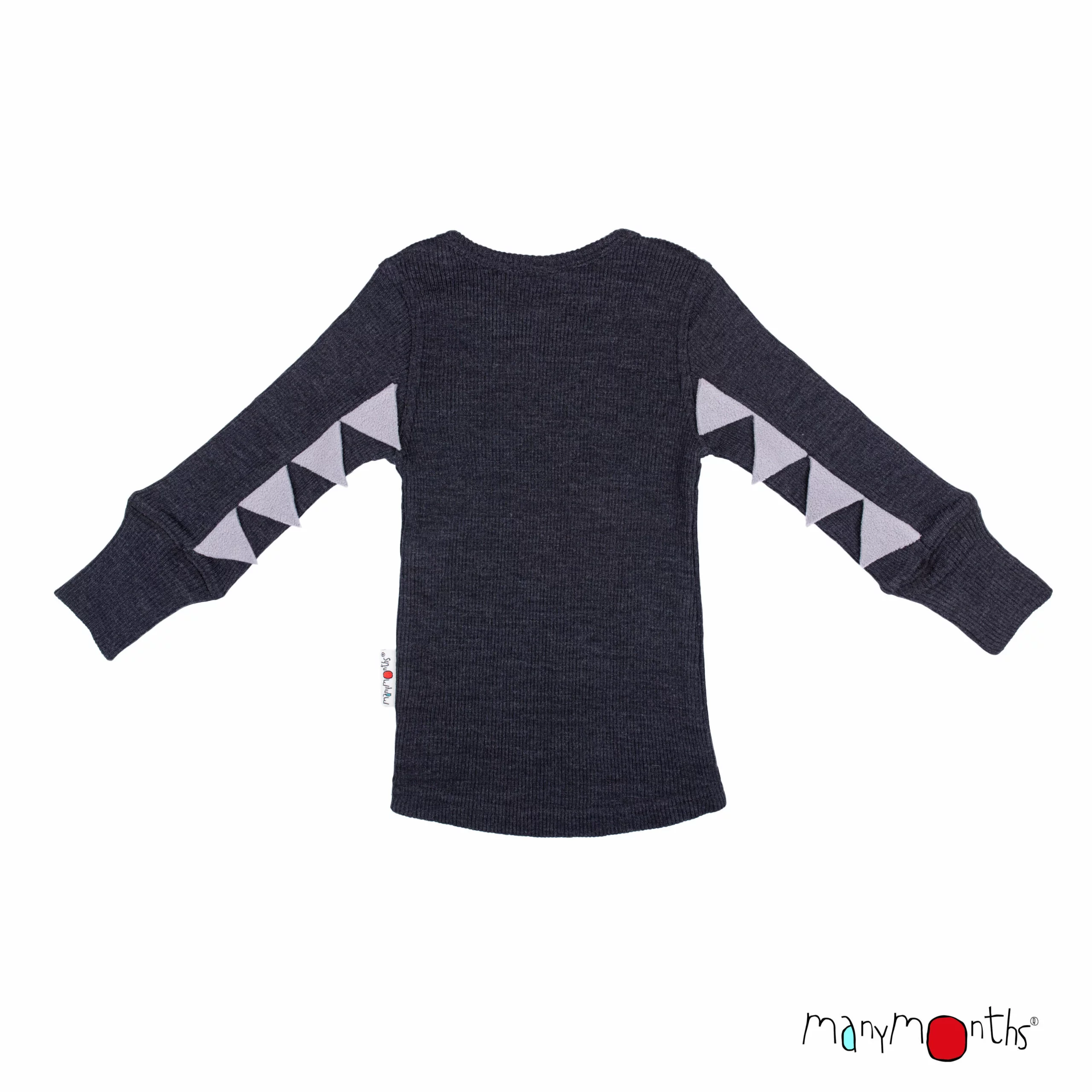 ManyMonths Tshirt manches longues dino Foggy Black