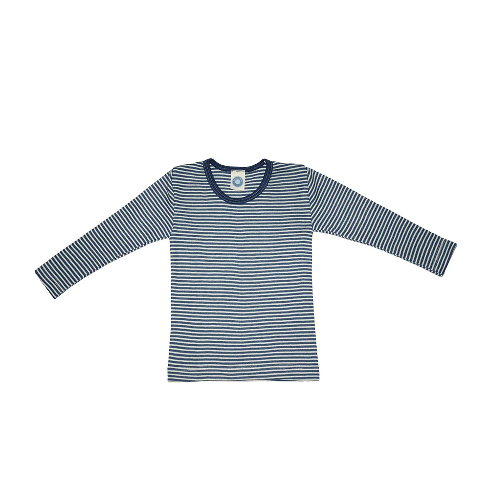 Cosilana t-shirt manches longues rayé bleu blanc