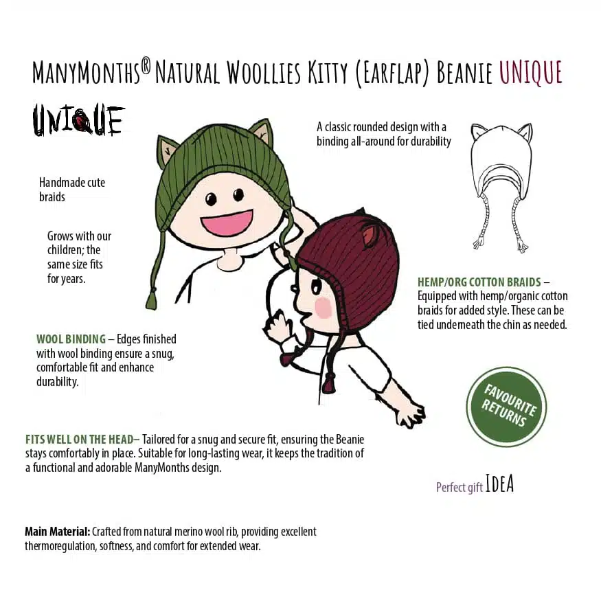 PRECO MANYMONTHS - Bonnet avec oreilles de chat