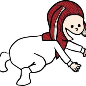 PRECO MANYMONTHS 2627 - Cagoule lapin en laine mérinos