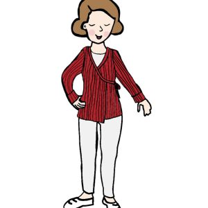 PRECO MANYMONTHS 2627 - Gilet wrap cache-coeur en laine mérinos (MaM)