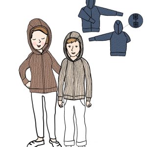 PRECO MANYMONTHS 2627 - Gilet zippé à capuche pour adulte en laine mérinos (MaM)