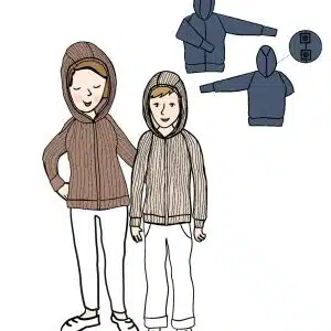 PRECO MANYMONTHS 2627 - Gilet zippé à capuche pour adulte en laine mérinos (MaM)