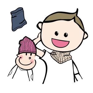 PRECO MANYMONTHS 2627 - Multitube, tour de cou ou bonnet en laine mérinos pour enfant