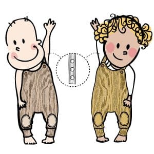 PRECO MANYMONTHS 2627 - Salopette en laine mérinos avec genouillère